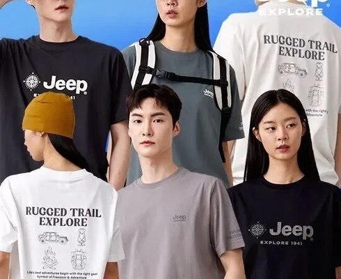 MD추천상품 JEEP 남성 24 SUMMER COOL SORONA 반팔 티셔츠 4종 가격정리